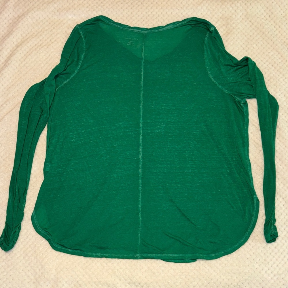 👚 Lane Bryant Sheer Heathered Green Long Sleeve Top – Women’s 18/20 - Picture 5 of 5